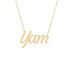 Gold Name Necklace - Yam